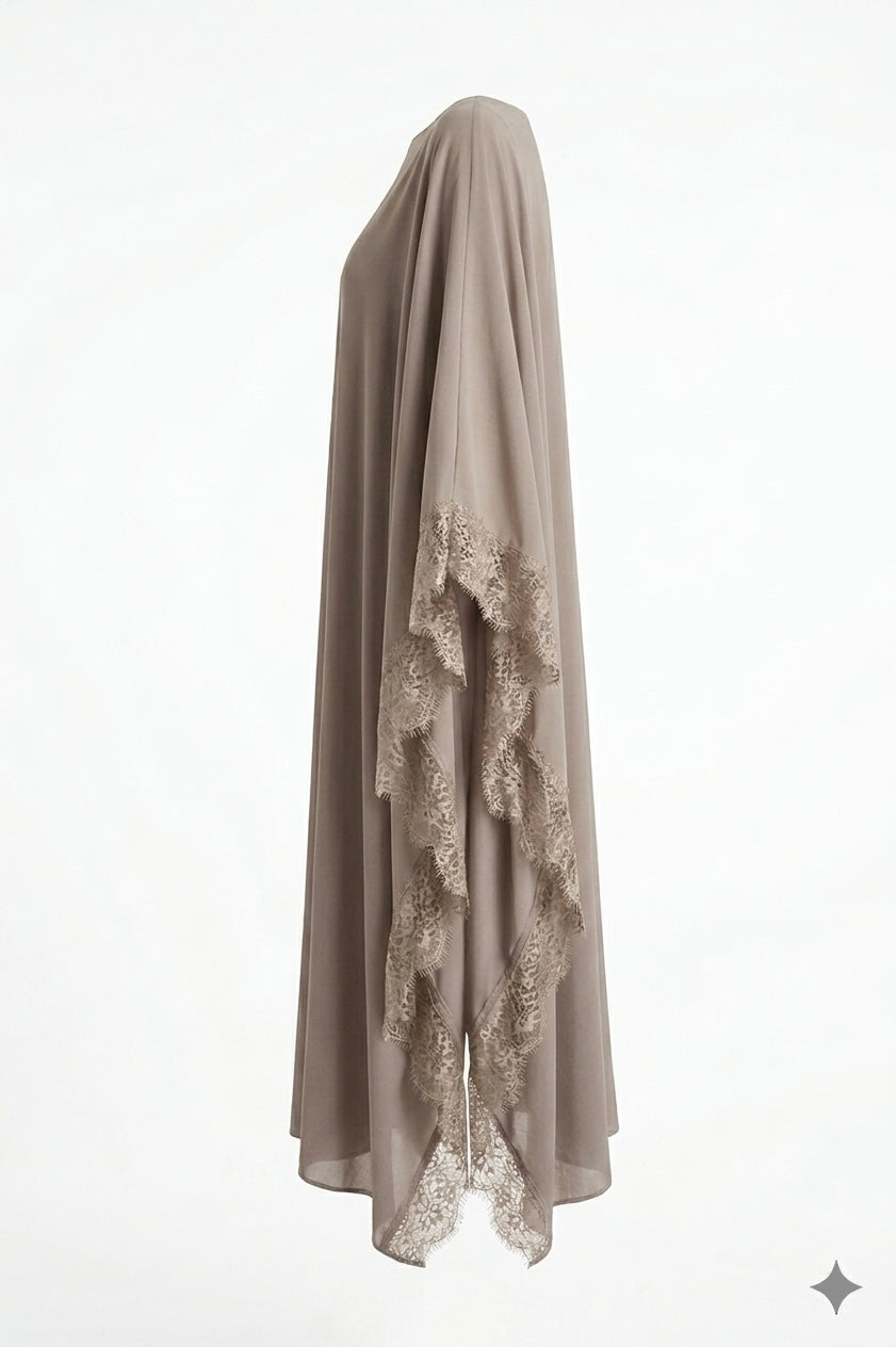 Léora Lace Kaftan- Moonstone