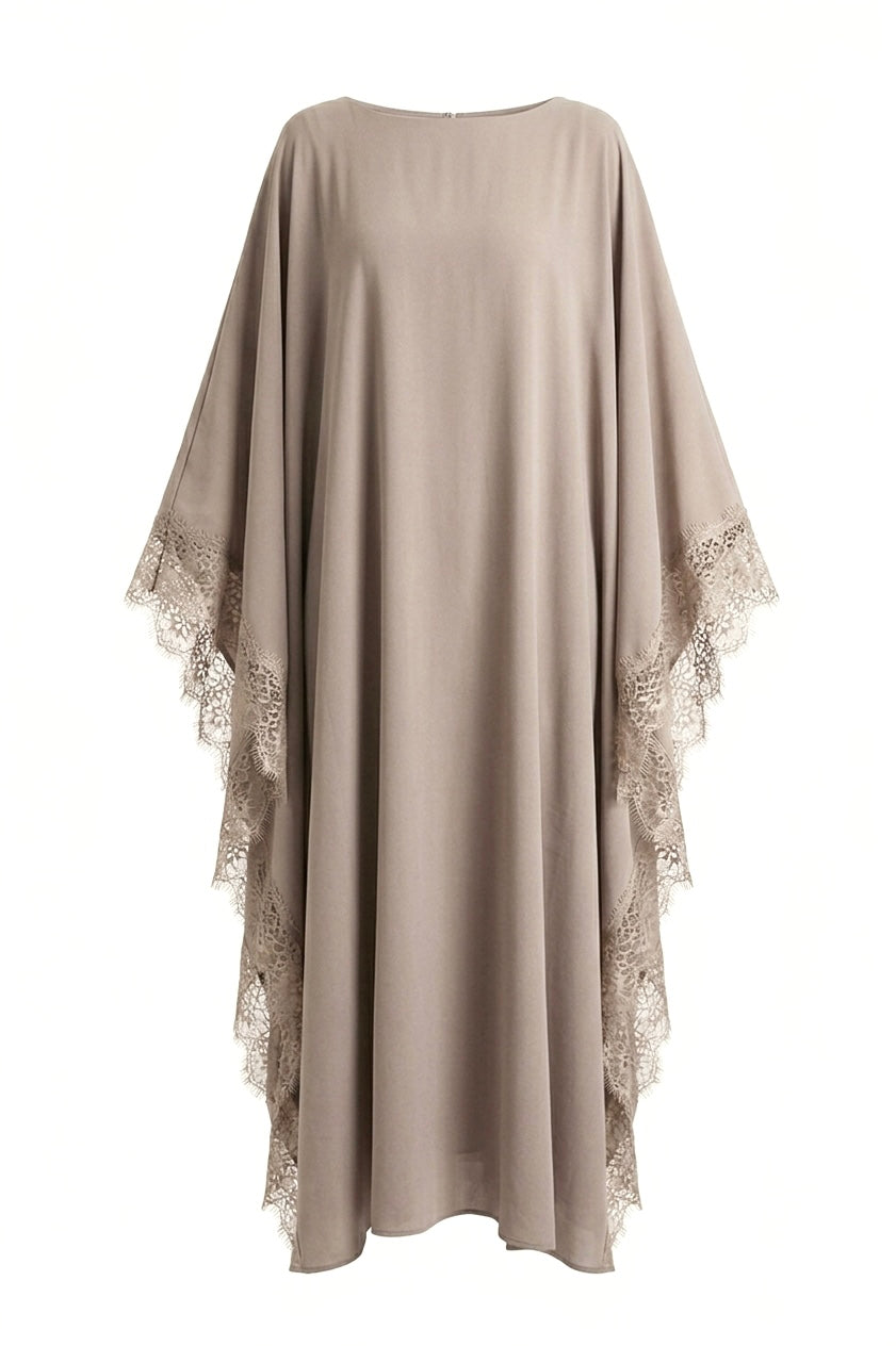 Léora Lace Kaftan- Moonstone