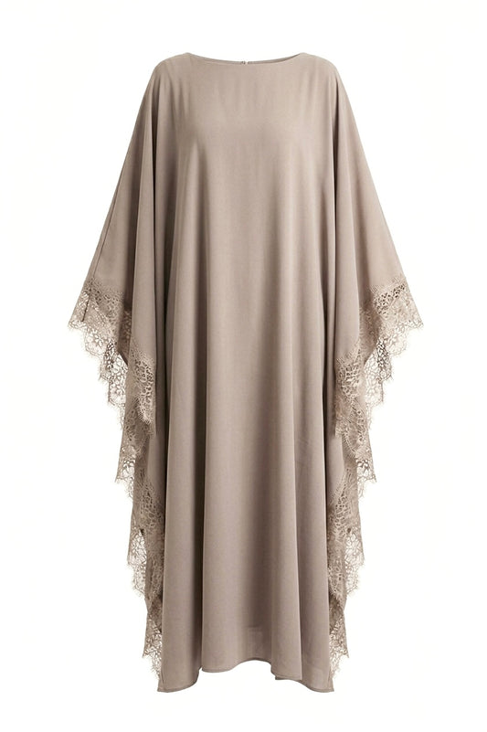 Léora Lace Kaftan- Moonstone